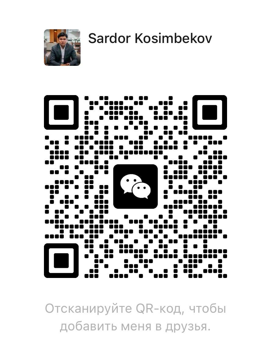 Sardor Kosimbekov’s WeChat QR code